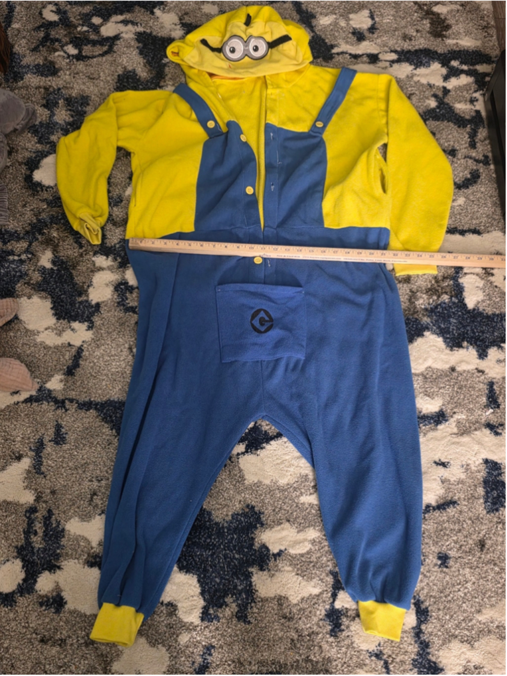 Adul Minion Costume One Size Blue Yellow